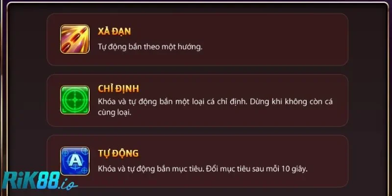 Bắn tự động chỉ nên dùng khi không có boss xuất hiện